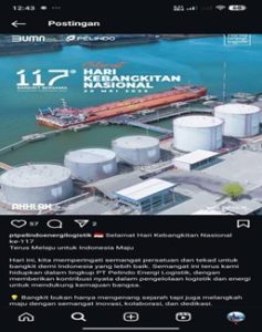 Konten Instagram Pembuatan Desain Serta Caption Memperingati Hari Kebangkitan Nasional @ptpelindoenergilogistik