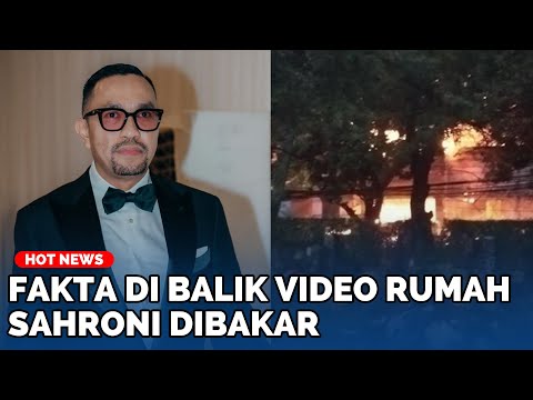 Video Viral Kebakaran Rumah Mewah di Bandung, Dikaitkan dengan Anggota DPR RI Ahmad Sahroni Ternyata Hoaks
