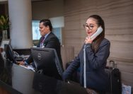 receptionists, phone call, hotel, reception, woman, man, work, attention, lobby, employees, professional, company, assistance, hotel, hotel, hotel, hotel, hotel, reception