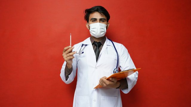 a doctor holding a stethoscope