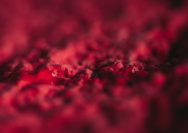 a close up view of a red substance