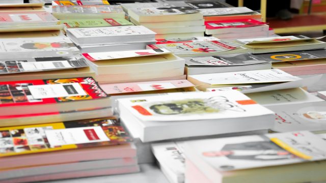 a stack of books