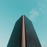 low angle black concrete tower