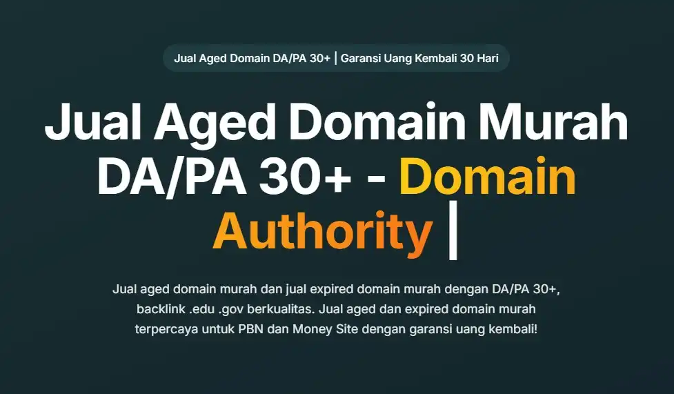 Jasa Aged Domain Boost SEO Cepat
