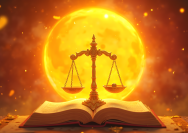 ai generated, libra, horizontal, horoscope, astrology