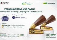Pegadaian Bawa Dua Award di Indonesia Branding Campaign of The Year 2026 pada aja Indonesia WOW