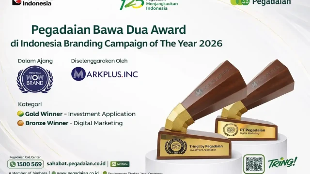 Pegadaian Bawa Dua Award di Indonesia Branding Campaign of The Year 2026 pada aja Indonesia WOW